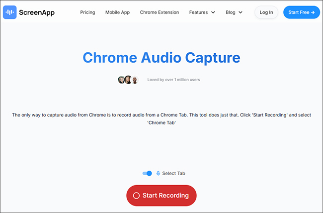 screenapp chrome audio capture
