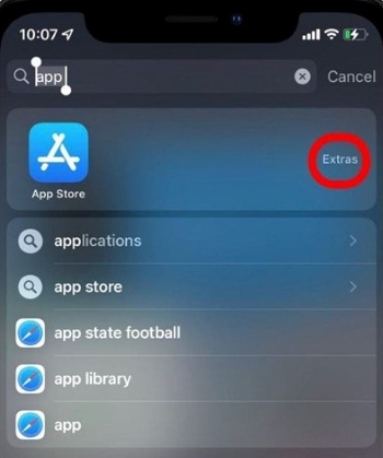 search app store on iphone