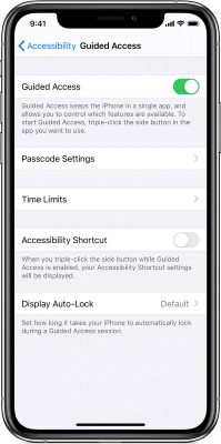 enable and disable guided access