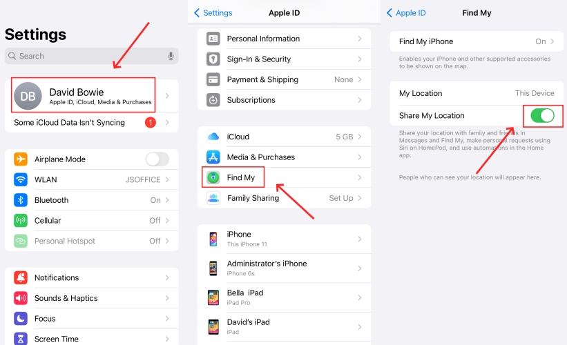 Share location unavailable ios 18 9 fixes 