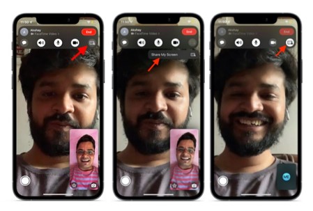share screen on facetime 2