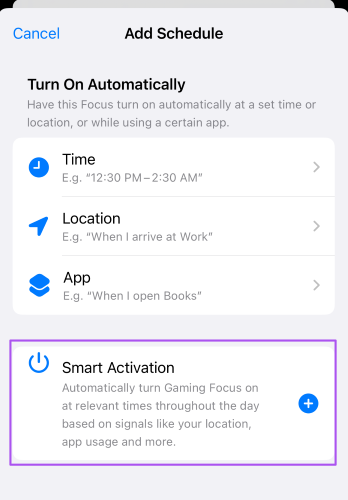 disable smart activation
