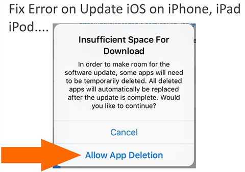 space issue ios 11