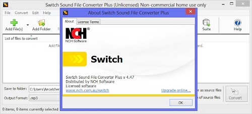 switch mp4 to mp3 converter