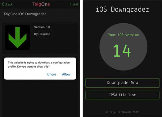 taigone downgrader