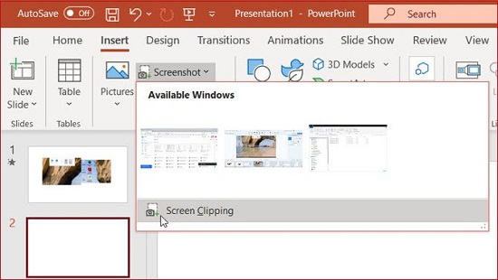 take a screencast with powerpoint