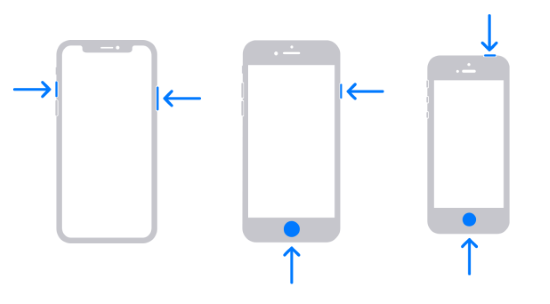 take a screenshot on iphone