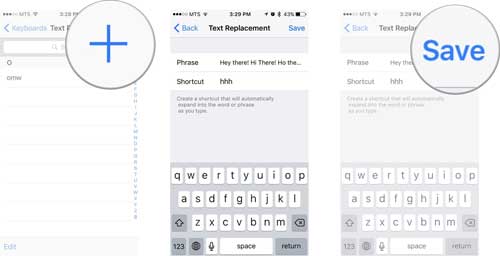 text replacement