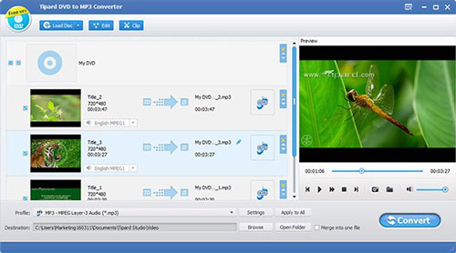 tipard dvd to mp3 converter