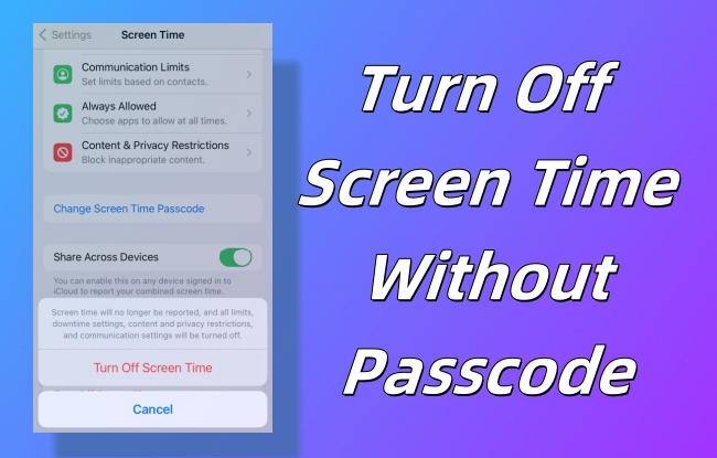 How To Turn Off Screen Time With Without Passcode Airdroid