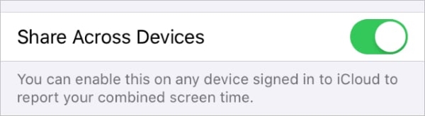 turn off share across devices