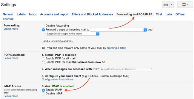 gmail imap