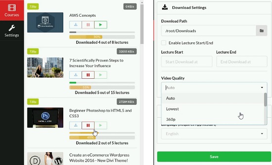 use udeler to save udemy videos