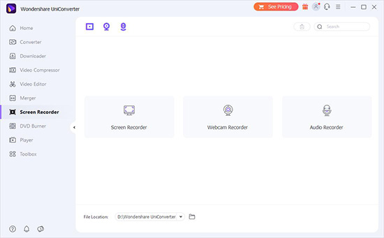 uniconverter screen recorder