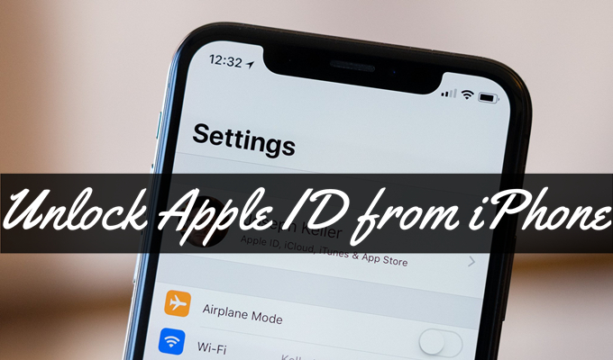 unlink apple id from iphone