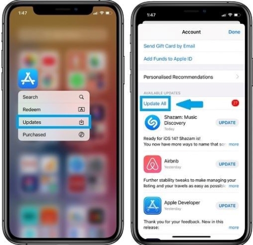 update all apps on iphone