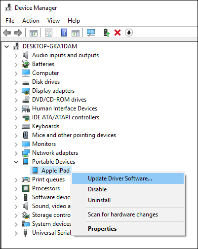 update driver device