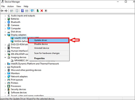update graphics card