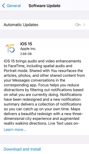 update latest ios version