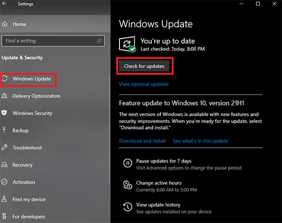 update windows 10