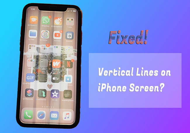 fix vertical lines on iphone screen