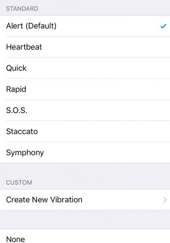check vibration pattern