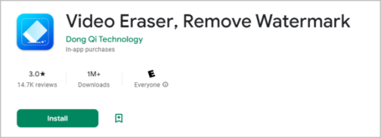 video eraser remove watermark android
