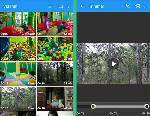 vidtrim cut video on android