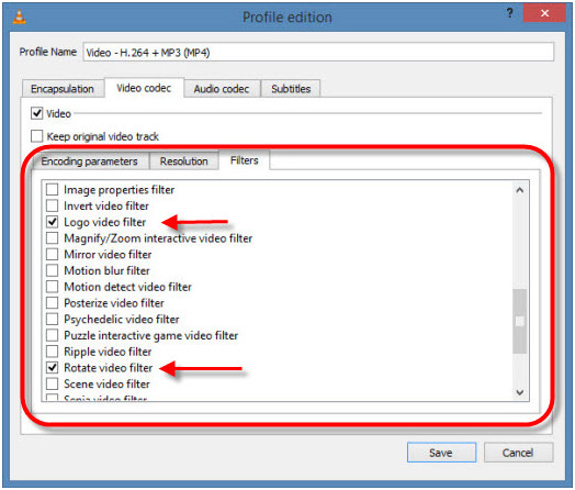 vlc special filters