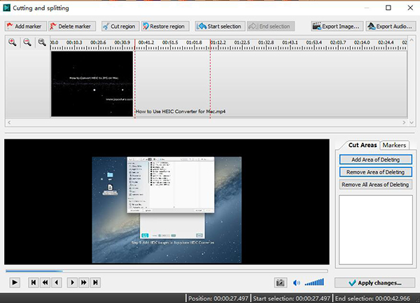 vsdc video editor cut video