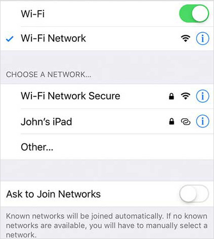 check wifi connection