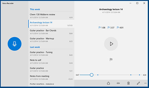windows voice recorder
