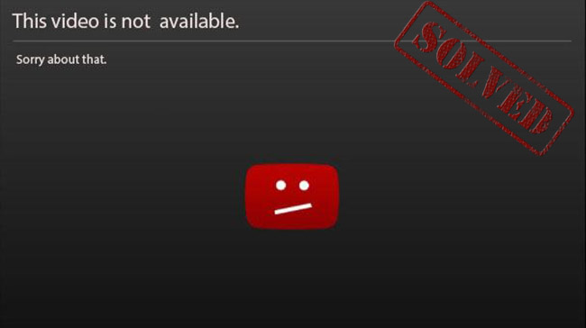 youtube this video is unavailable