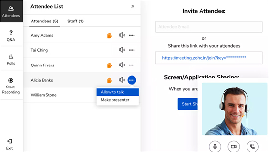 zoho meeting