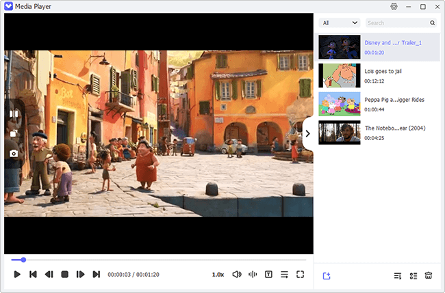video player interface