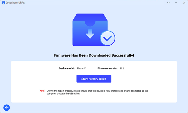 factory reset iphone with joyoshare ultfix