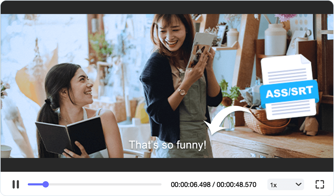 add subtitle from computer