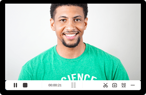 start to record video with webcam