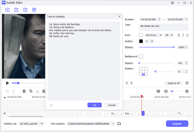 How to Edit Subtitles with Subtitle Editor | Joyoshare VidiKit