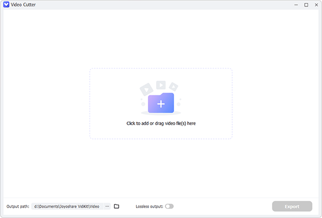 open video cutter in vidikit