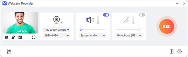 launch webcam recorder