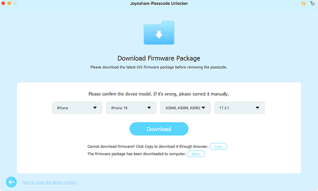 download verify firmware package mac