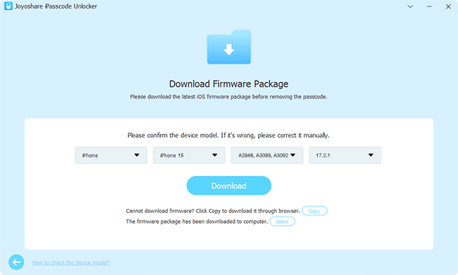 download verify firmware package win