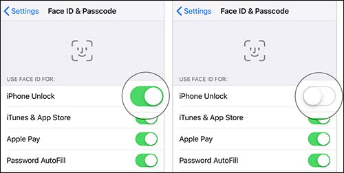 enable face id
